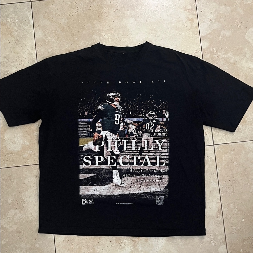 Men's Black 'Philly Special' Graphic Tee - Short Sleeve